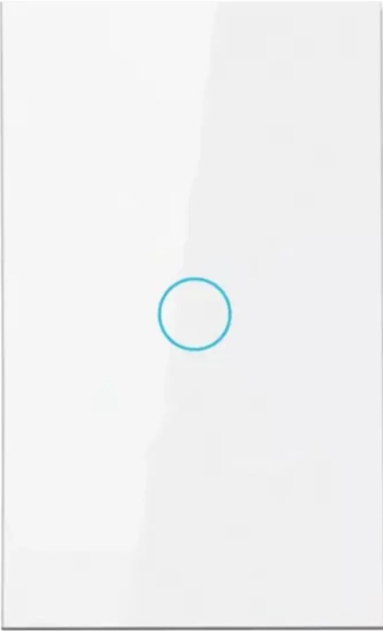 Interruptor touch de vidro, modelo 1 comando